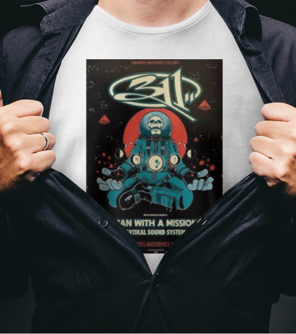 Cervantes Masterpiece Presents 311 Band Man With A Mission Artikal Sound System June 30 2024 Denver CO T-Shirt