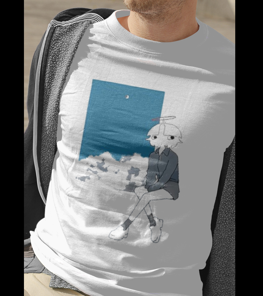 Chew Chew Store Shining Sitting By The Blue Window T-Shirt