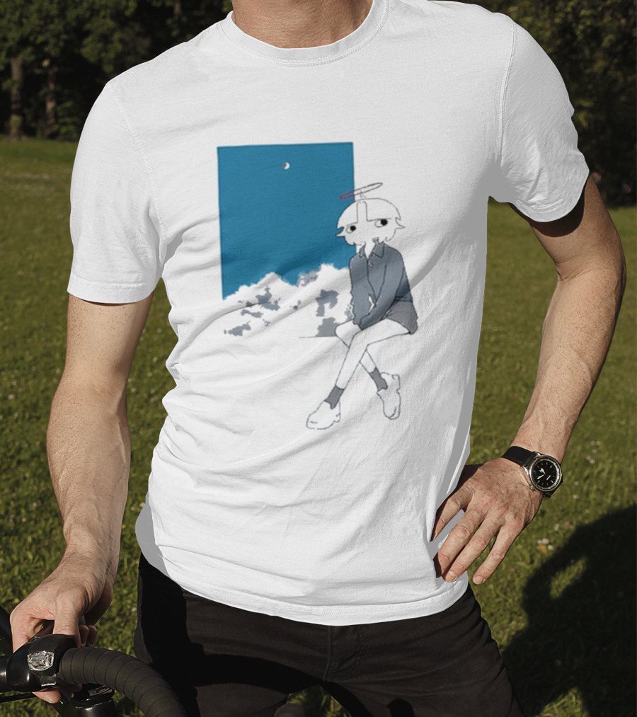 Chew Chew Store Shining Sitting By The Blue Window T-Shirt