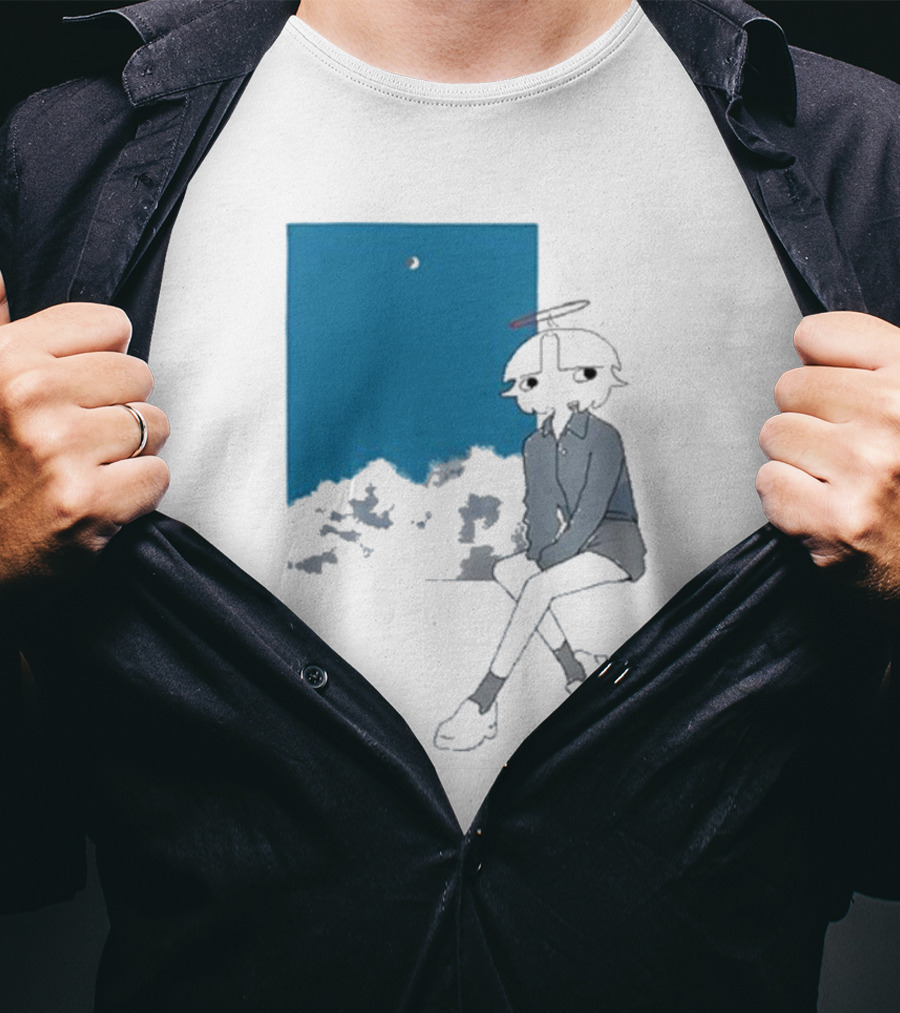 Chew Chew Store Shining Sitting By The Blue Window T-Shirt