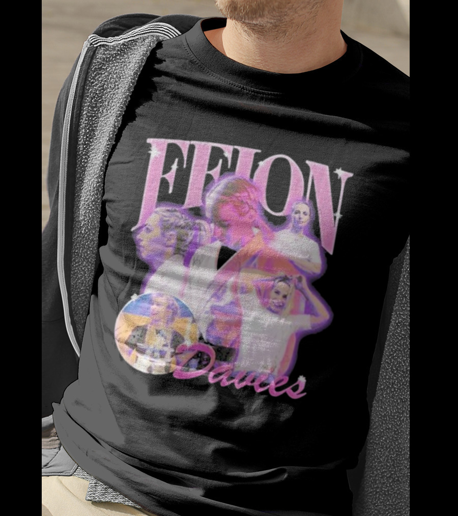 Ffion Davies Vintage Bootleg Pastel Collage T-Shirt