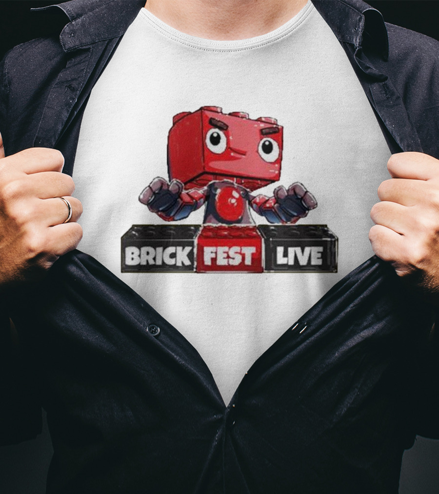 LEGO Brick Fest Live Animated Character Block T-Shirt