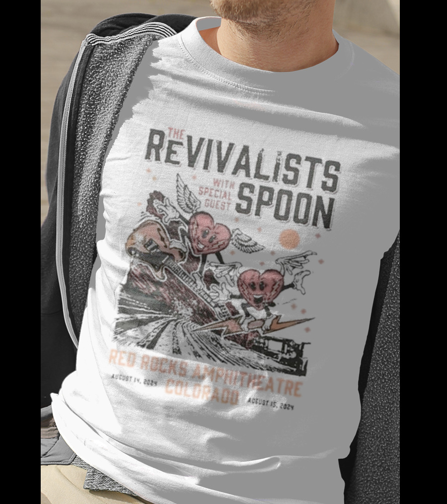 The Revivalists With Spoon Special Guest Red Rocks Amphitheatre August 14 15 T-Shirt