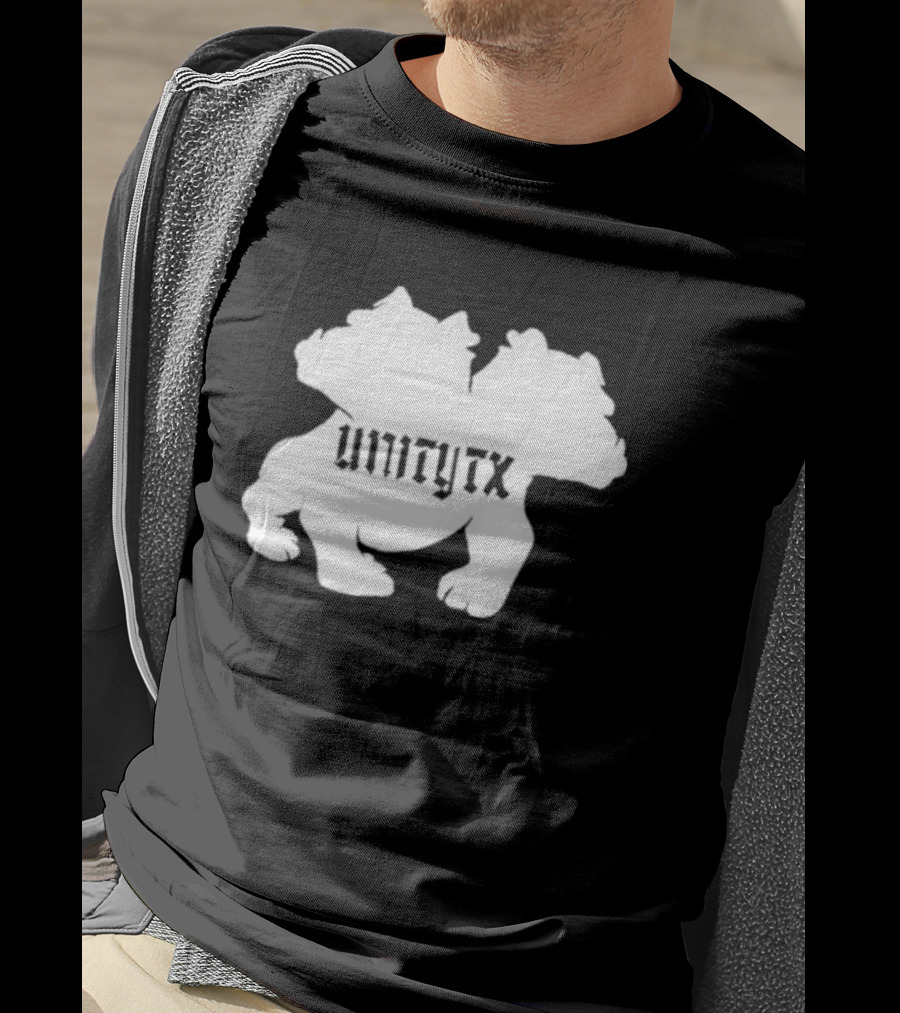 Unitytx Bulldog Silhouette Twins T-Shirt