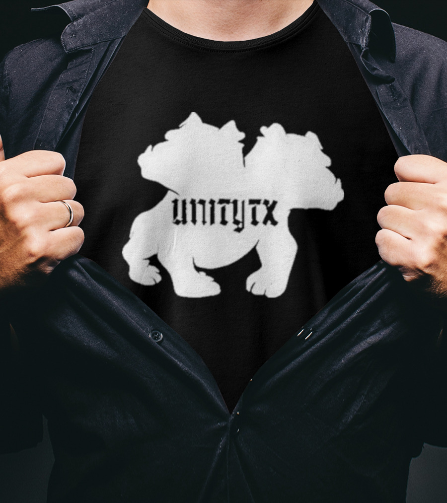 Unitytx Bulldog Silhouette Twins T-Shirt