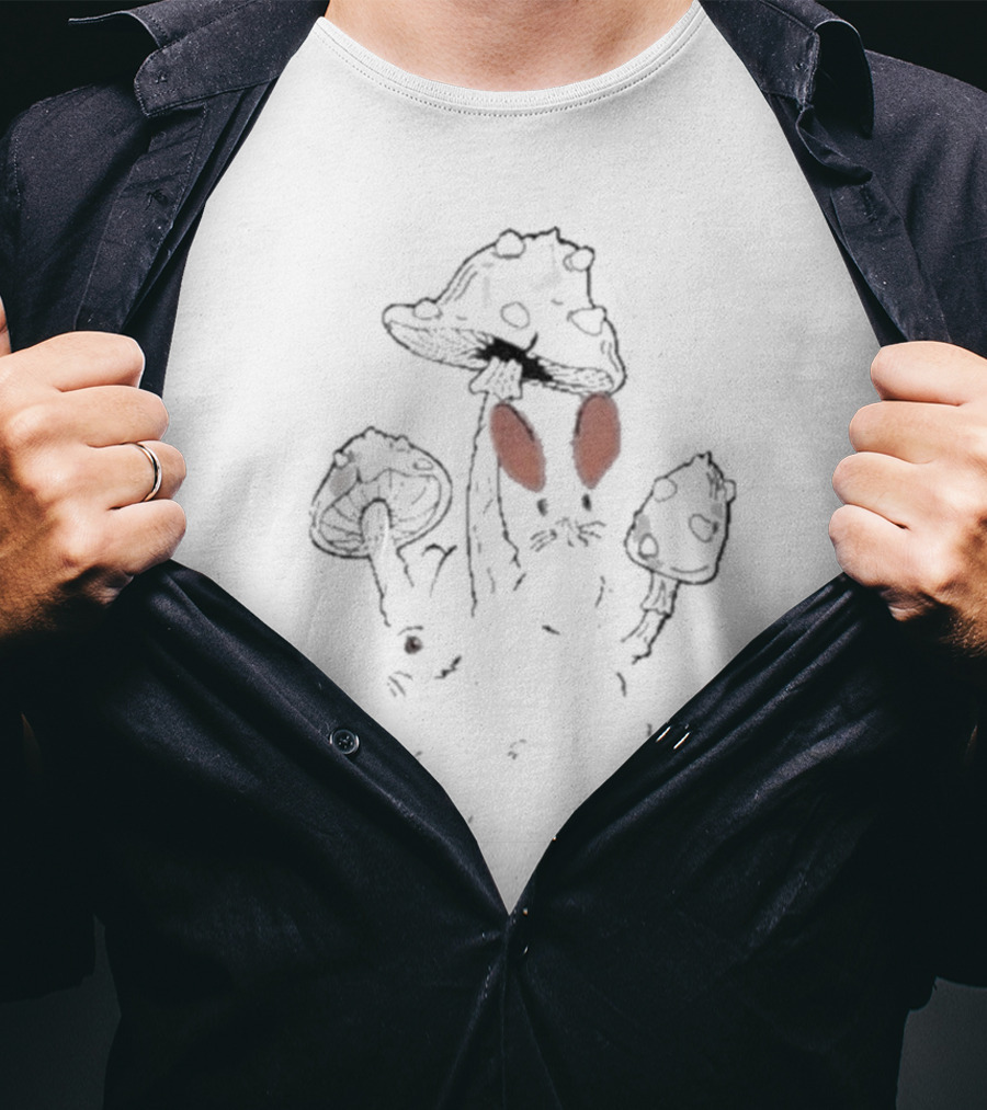 Bunnies Modest Mouse Mushroom Ears T-Shirt