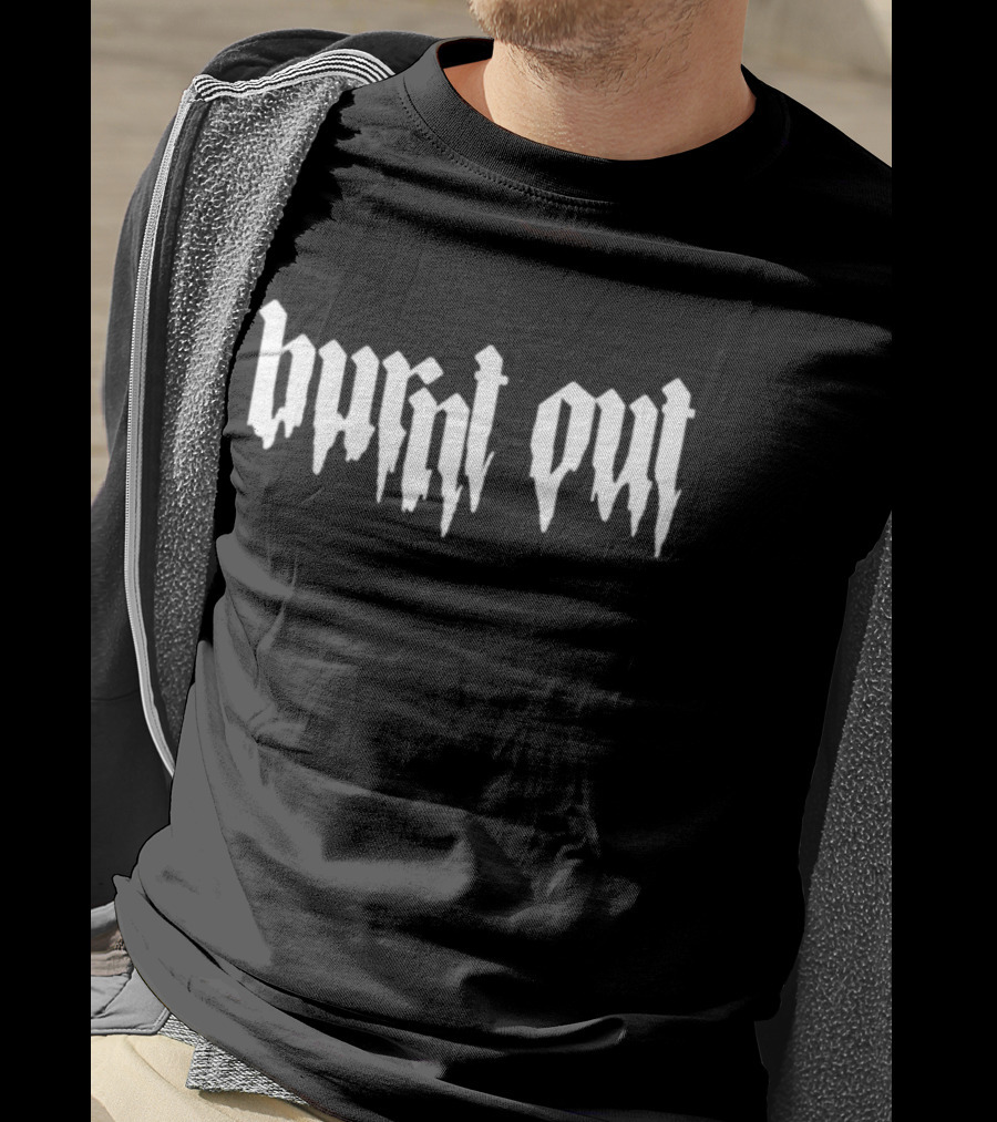 Burnt Out Gothic Blackletter T-Shirt