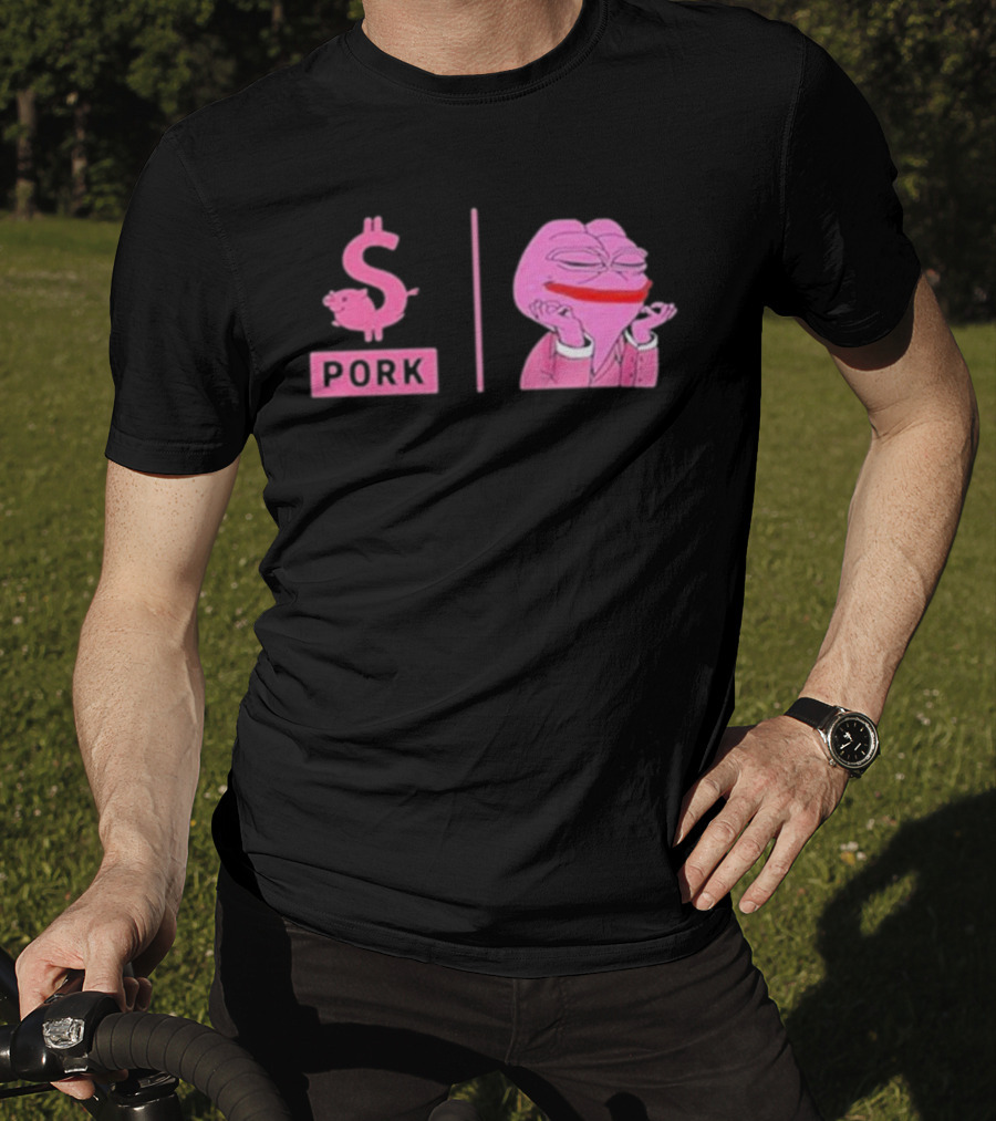 Pork $pork Pepe Meme Pink Frog T-Shirt