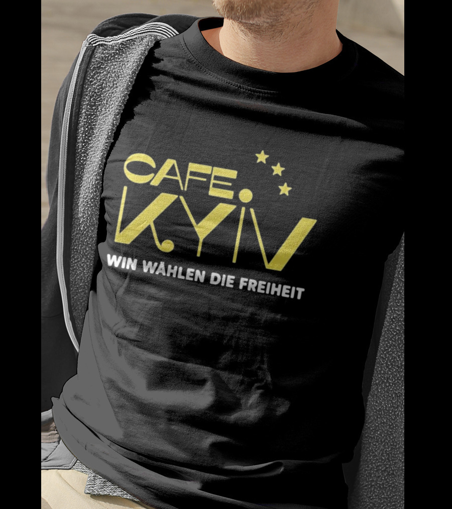CAFE KYIV Win Wahlen Die Freiheit Vintage Stars T-Shirt