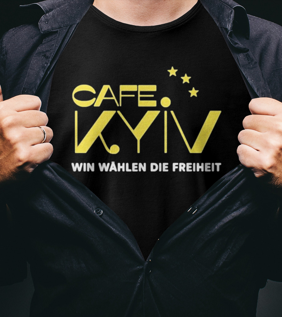 CAFE KYIV Win Wahlen Die Freiheit Vintage Stars T-Shirt