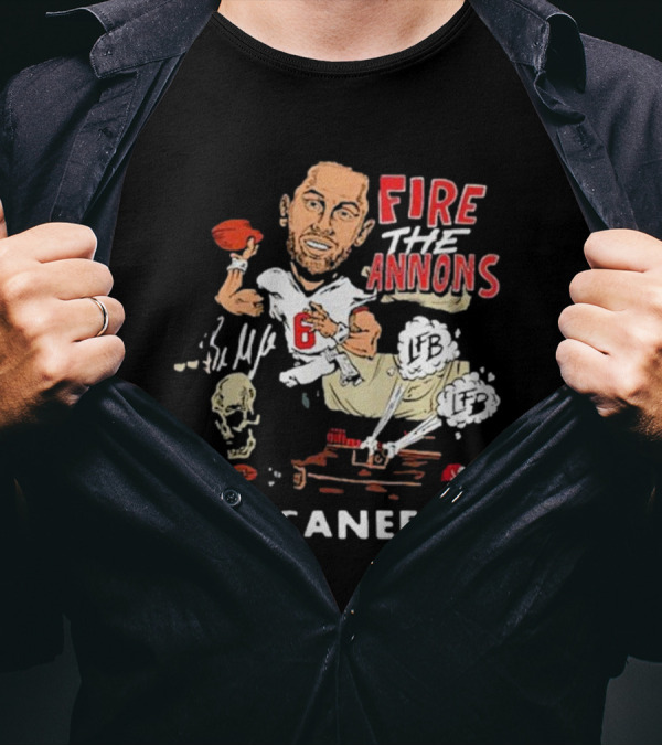 Fire The Cannons Buccaneers NFL Quarterback Caricature T-Shirt