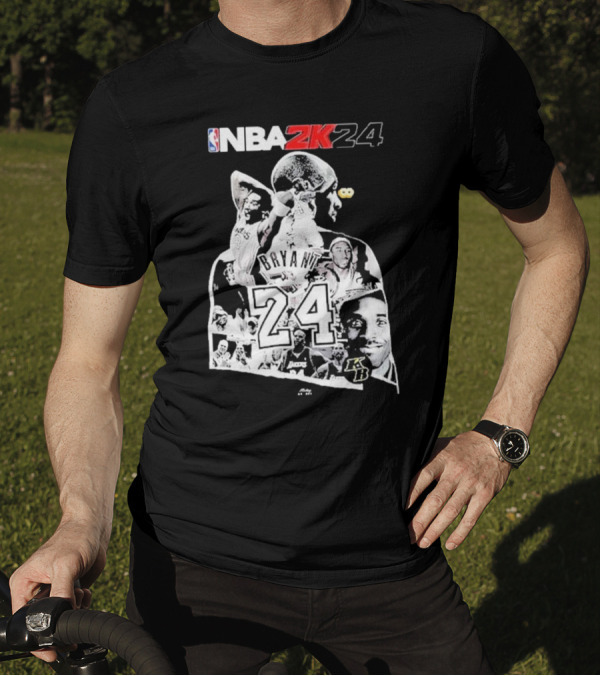 NBA 2K24 Mamba Day Kobe Bryant 24 08 24 Two Sides T-Shirt