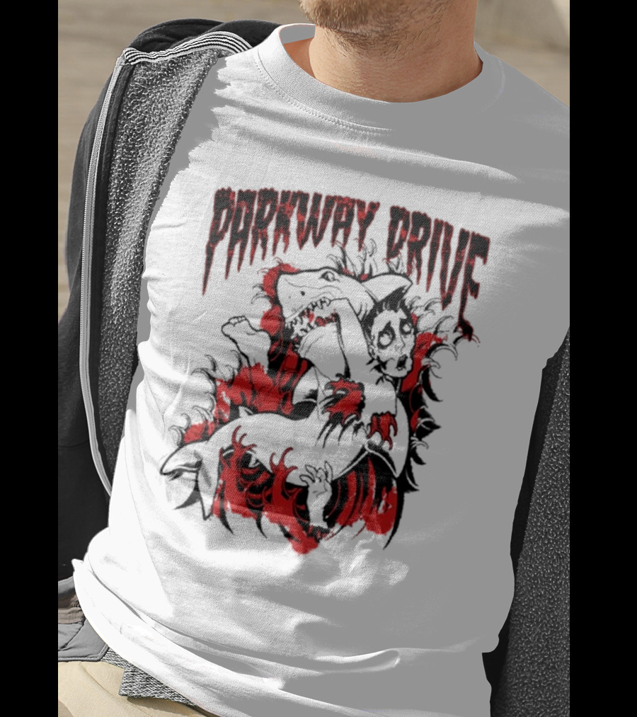 Parkway Drive Blood In The Water Shark Attack T-Shirt