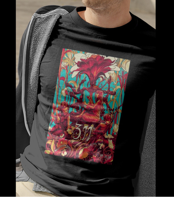 311 Moody Amphitheater Austin TX 08 21 24 Art Nouveau T-Shirt