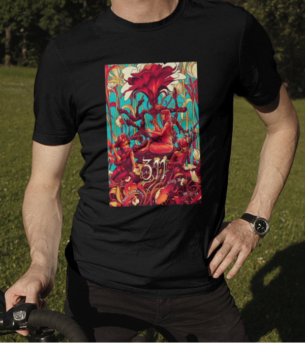 311 Moody Amphitheater Austin TX 08 21 24 Art Nouveau T-Shirt