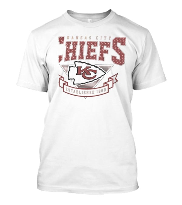 Kansas City Chiefs Established 1960 Retro Team Logo Starter 80s T-Shirt