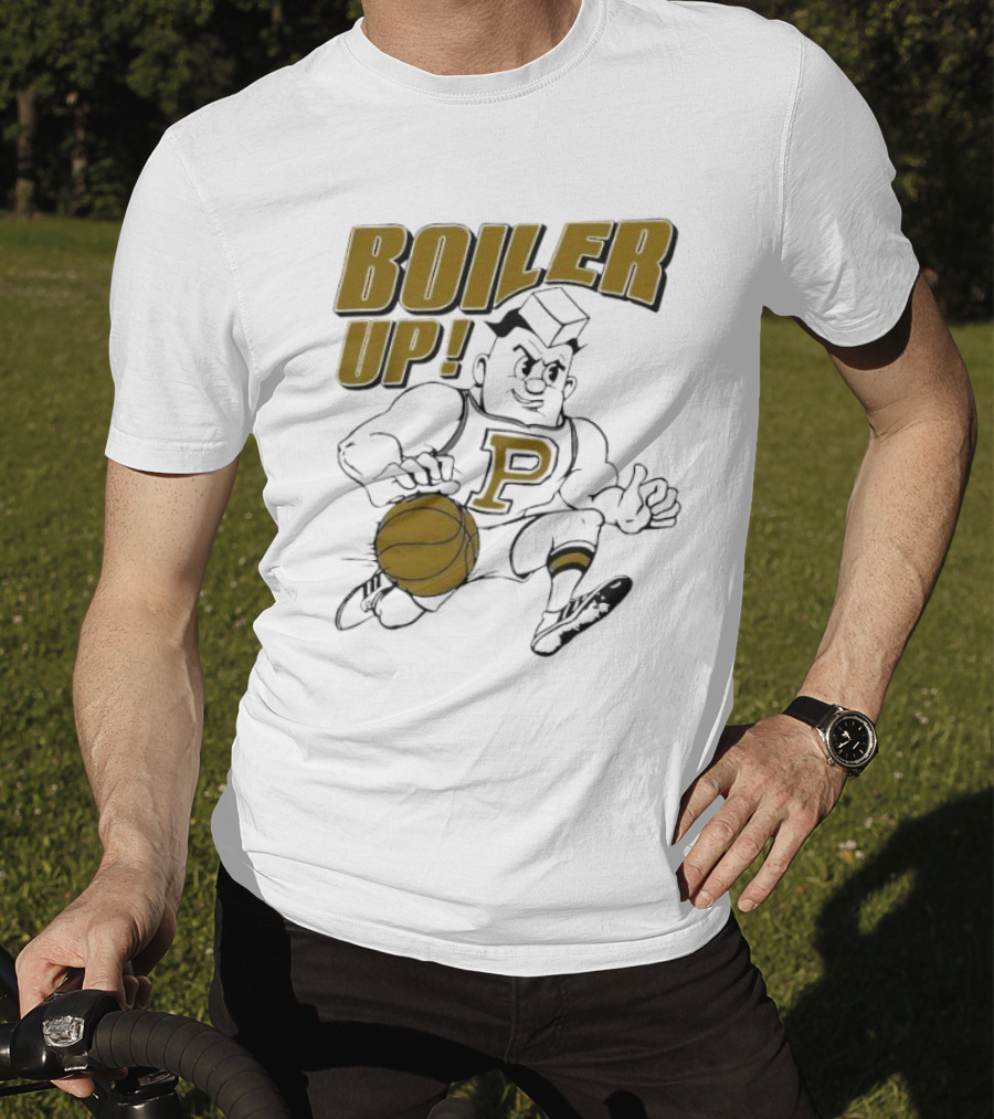 BOILER UP Basketball 70's Mascot P T-Shirt