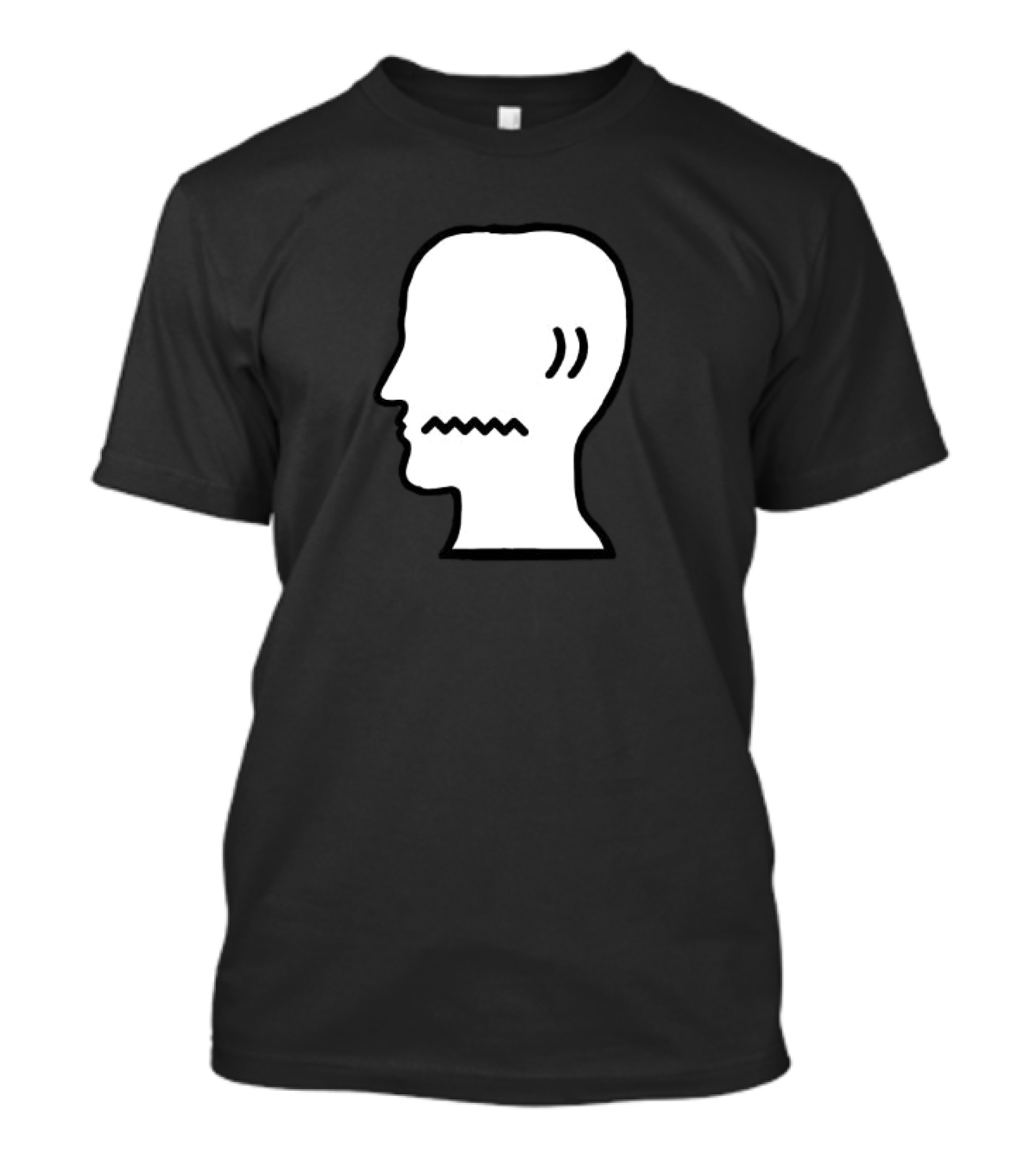 Brain Dead Head Profile Icon With Zigzag Mouth T-Shirt