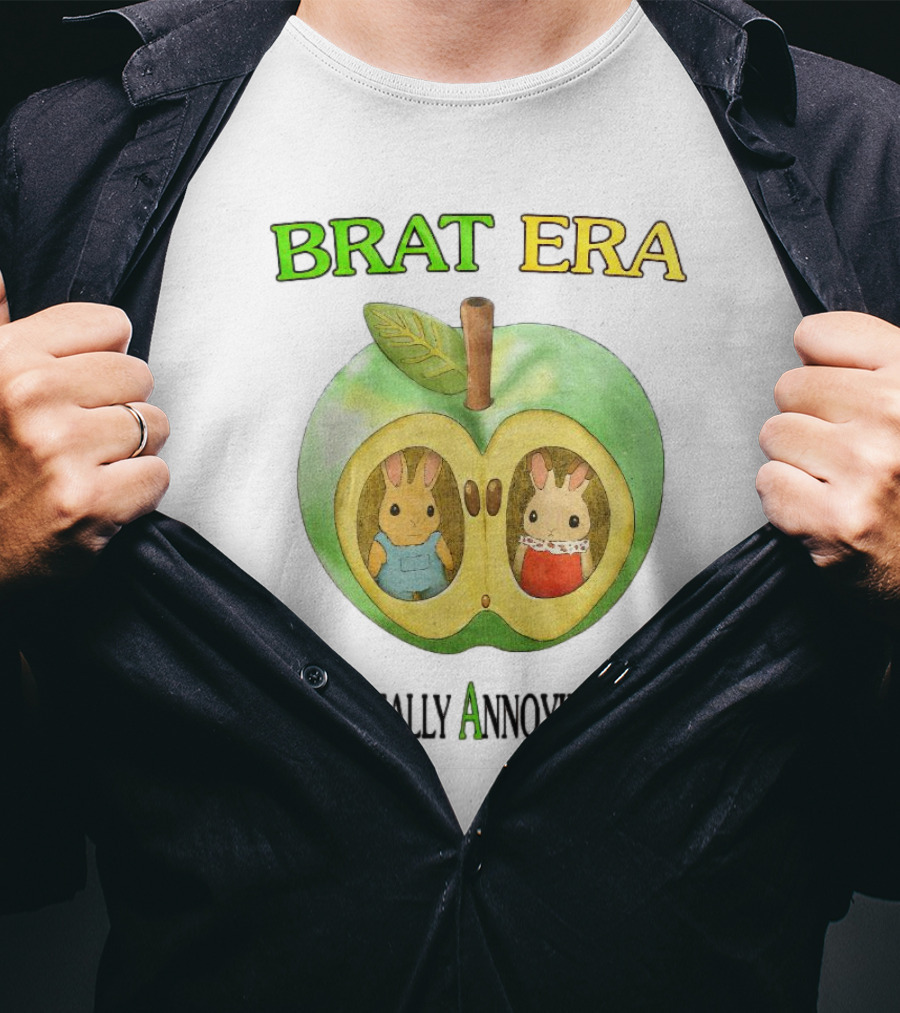 BRAT ERA Bunnies Inside Apple Being Really Annoying Today T-Shirt