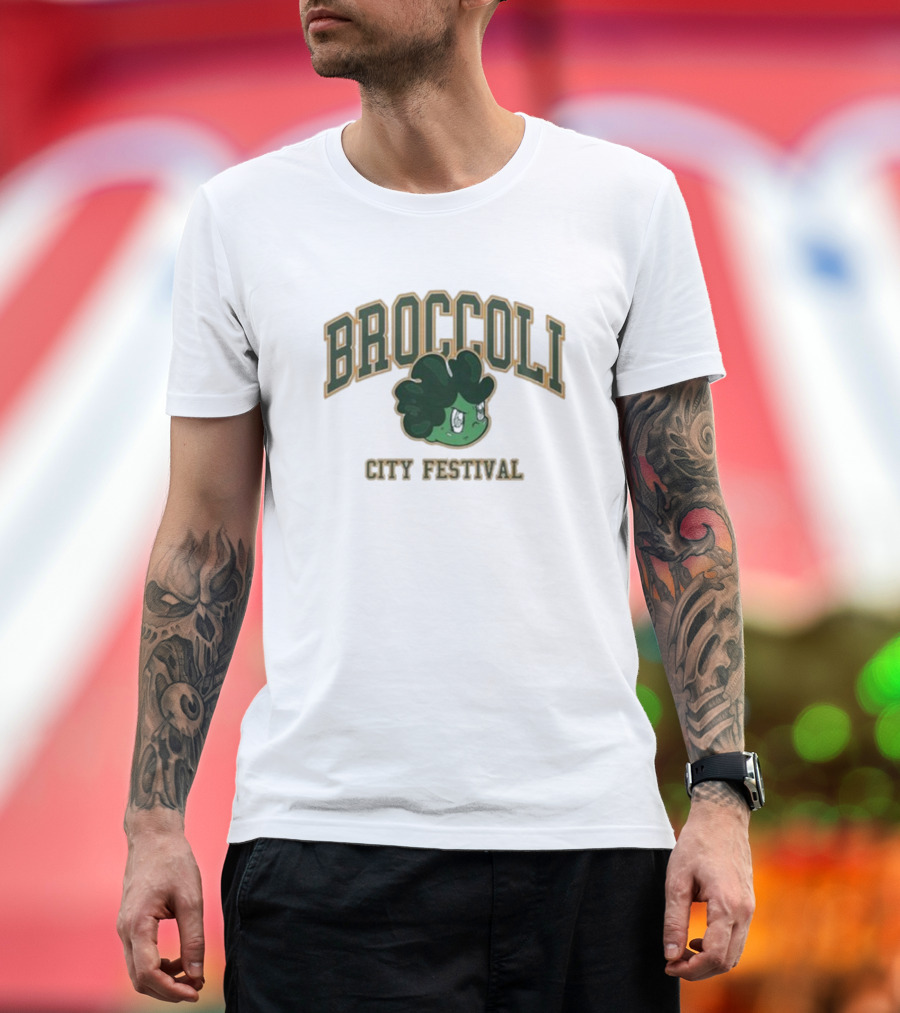 Broccoli City Festival 2024 University Custom White T-Shirt
