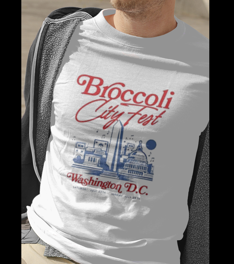 Broccoli City Fest Washington D.C. Skyline July 27-28 T-Shirt