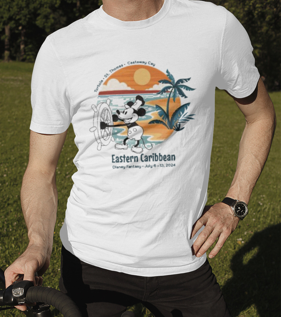 Tortola St. Thomas Castaway Cay Eastern Caribbean Disney Fantasy July 6-13 T-Shirt