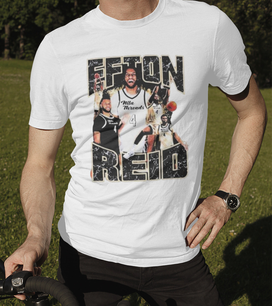 Efton Reid Nila Threads Basketball Player 4 T-Shirt