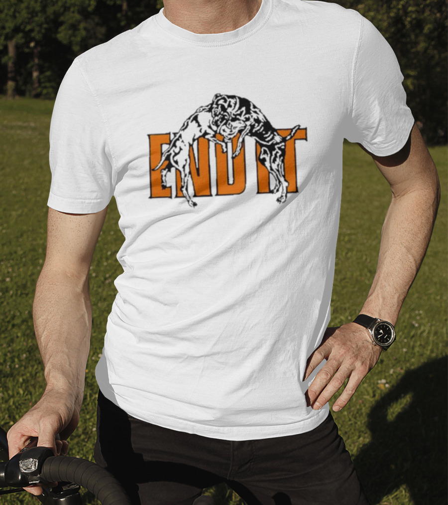 End It Isthatadug Dog Wrestling Emblem T-Shirt