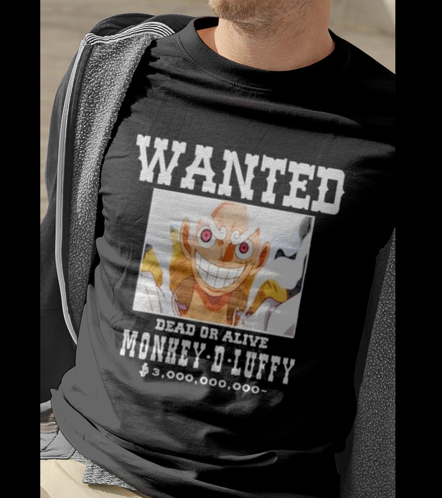 Wanted Dead Or Alive Monkey-D-Luffy $3,000,000,000 Funnyahhtees T-Shirt