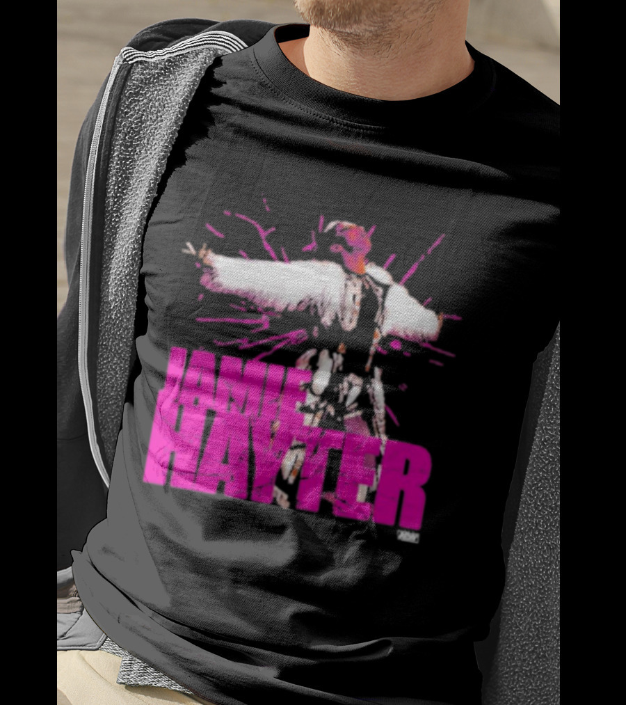 Jamie Hayter Wrestling Star Power Pose AEW Burst T-Shirt