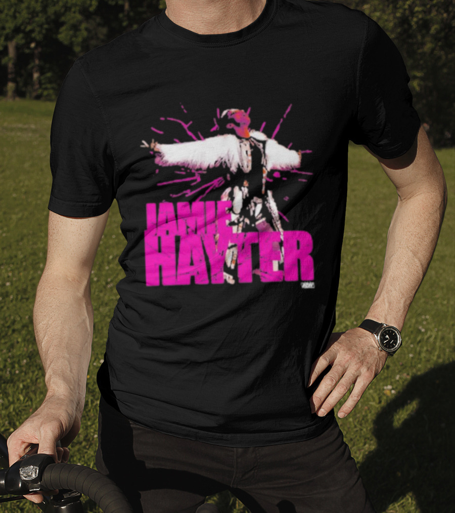 Jamie Hayter Wrestling Star Power Pose AEW Burst T-Shirt