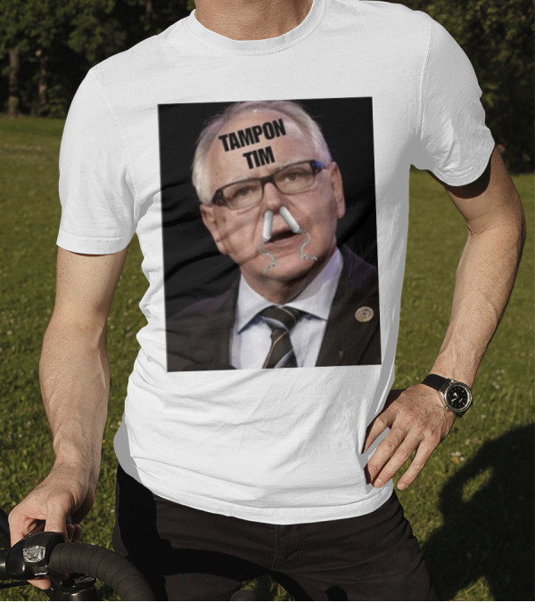 Tampon Tim Walz Dumb New Satire T-Shirt