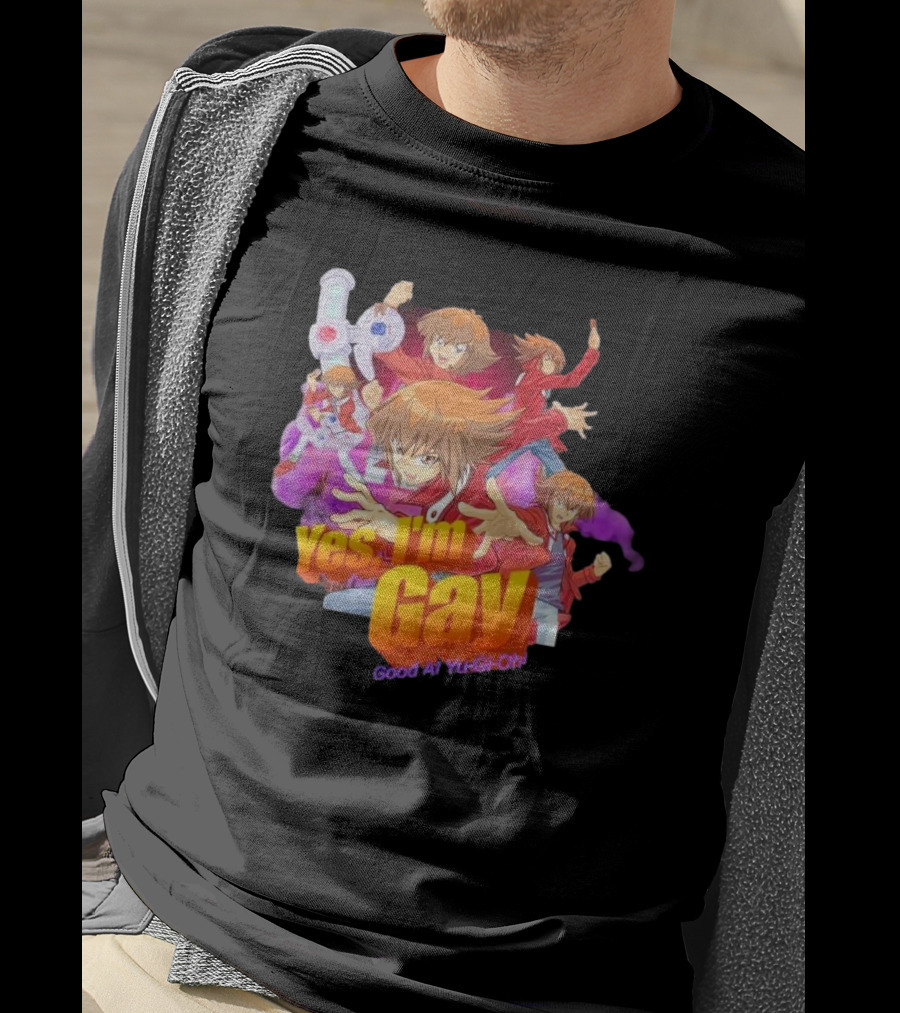 Yes I'm Gay Good At Yu-Gi-Oh Jaden Yuki Anime Character T-Shirt