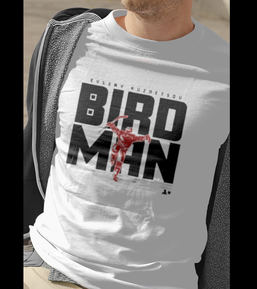 Evgeny Kuznetsov Bird Man Raleigh T-Shirt