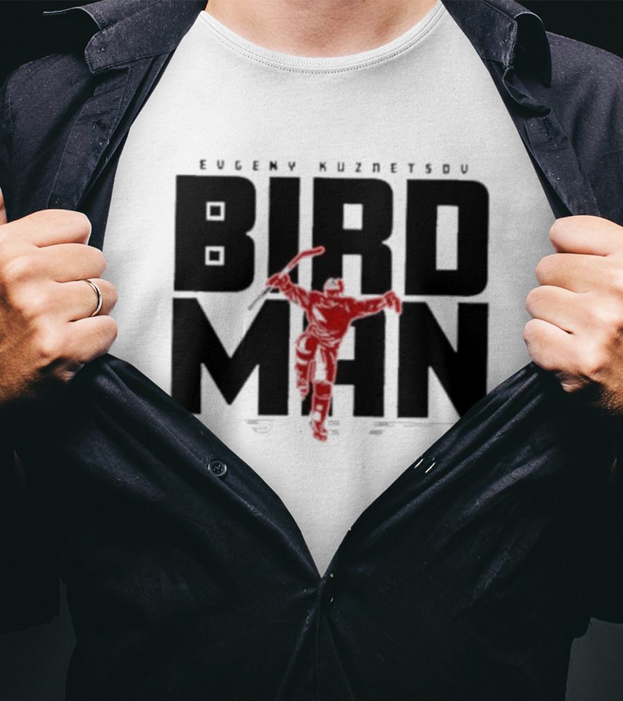 Evgeny Kuznetsov Bird Man Raleigh T-Shirt