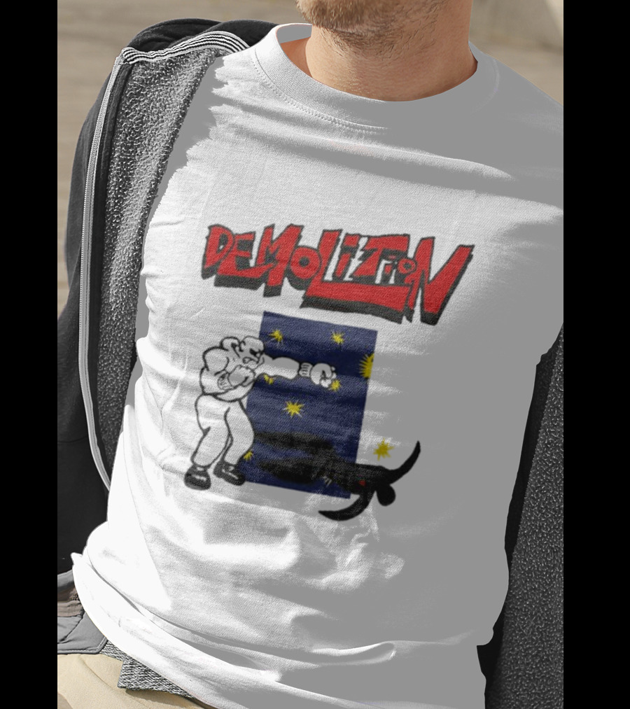Demolition Extremely Good Boxing Punch Against Starry Night Shadow T-Shirt