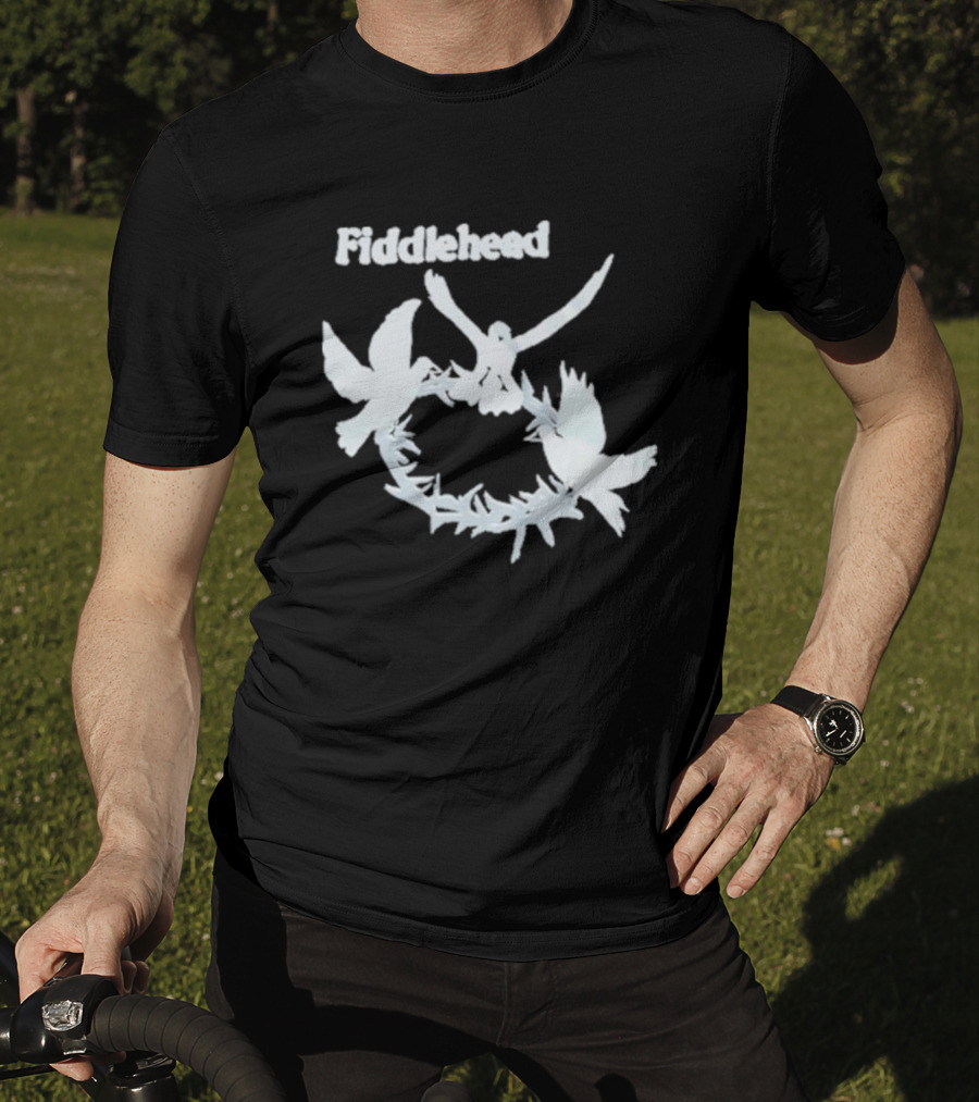 Fiddlehead White Doves In Flight Ring T-Shirt