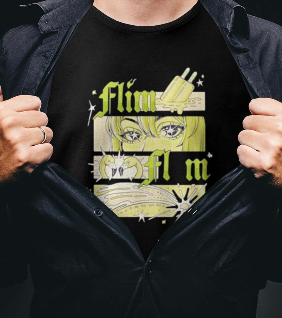 Flim Flam Popsicle Stars Anime Eyes Explosion T-Shirt
