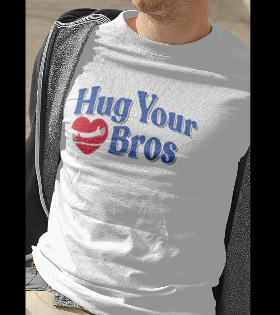 Friday Beers Hug Your Bros Heart Embrace T-Shirt