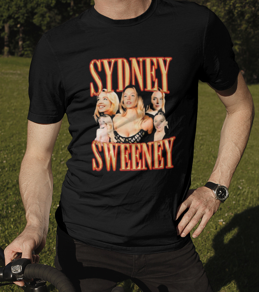 Sydney Sweeney Retro Collage Friday Beers T-Shirt