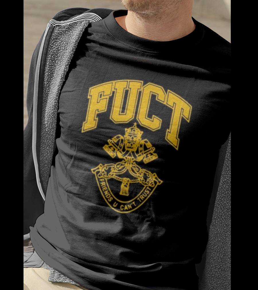 Fuct Friends U Can't Trust Vatican City Crest T-Shirt