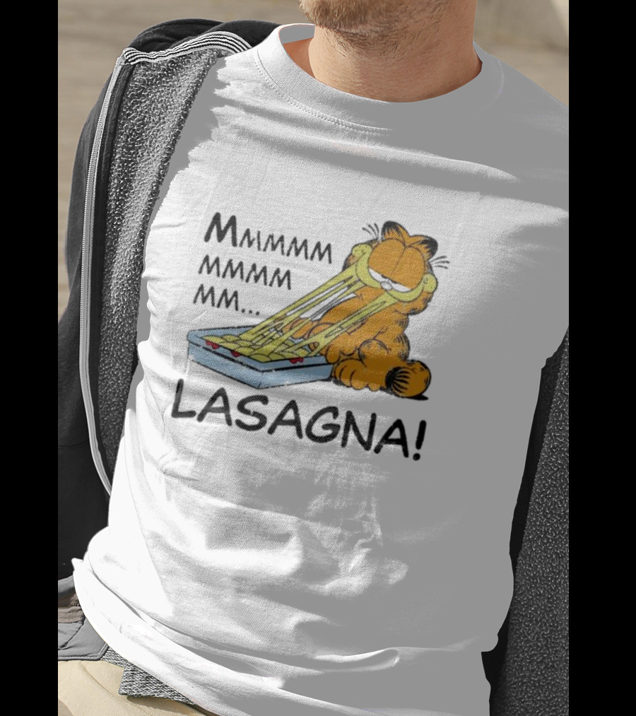 Garfield Mmmmmmmm MM Lasagna T-Shirt