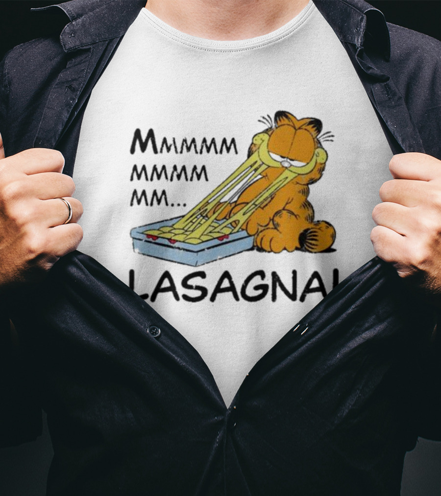 Garfield Mmmmmmmm MM Lasagna T-Shirt