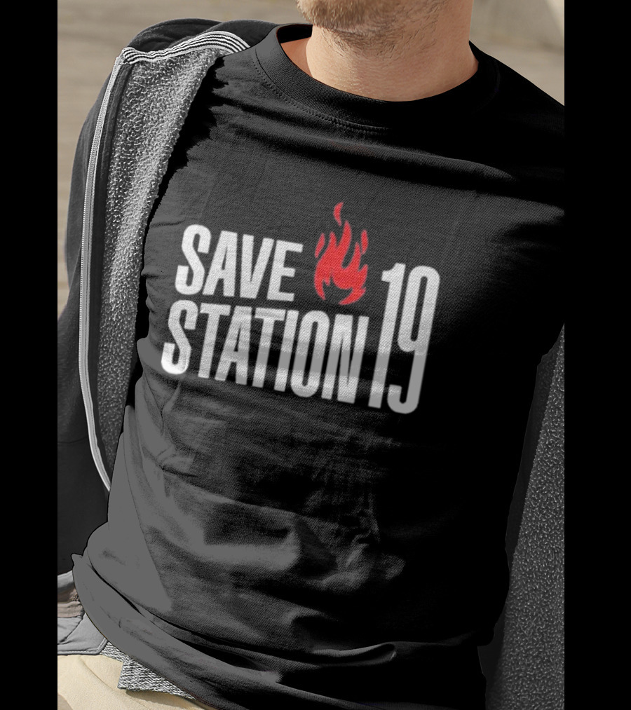 Save Station 19 Fire Flame T-Shirt