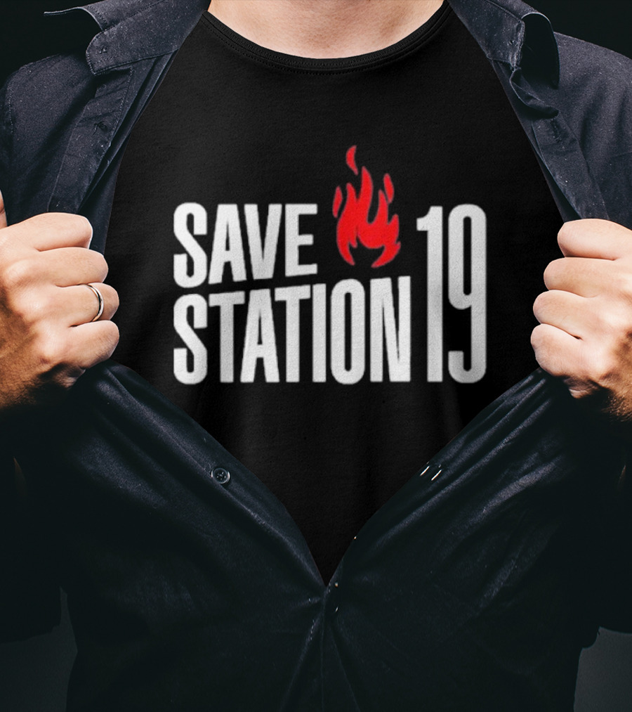 Save Station 19 Fire Flame T-Shirt