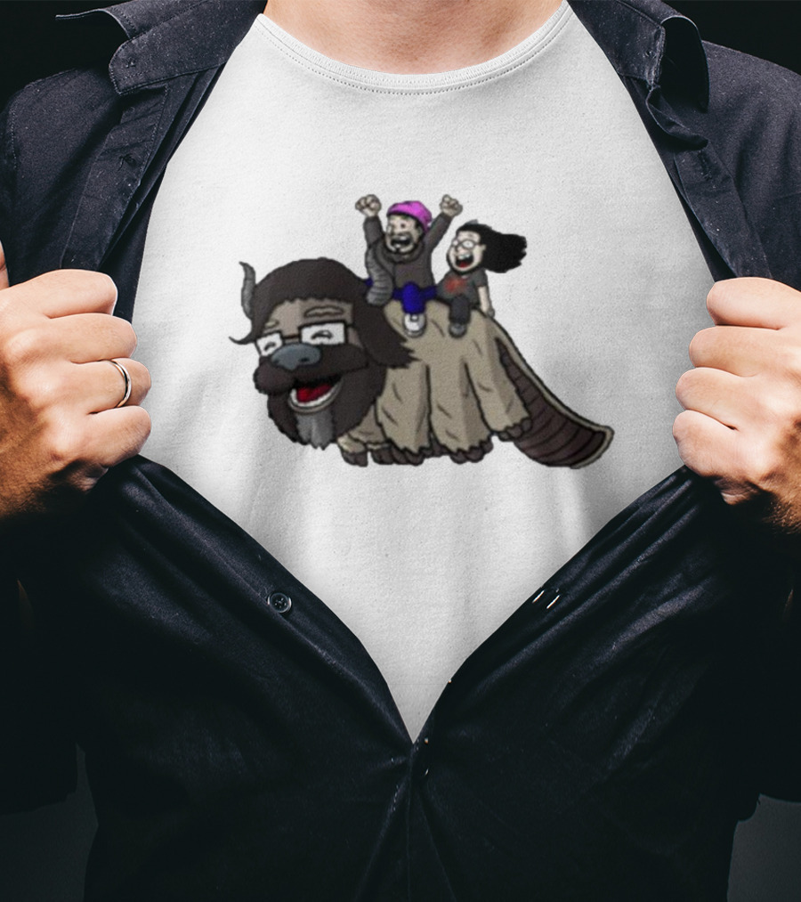 Dave Wonder Bearded Beauties Flying Creature Friends T-Shirt