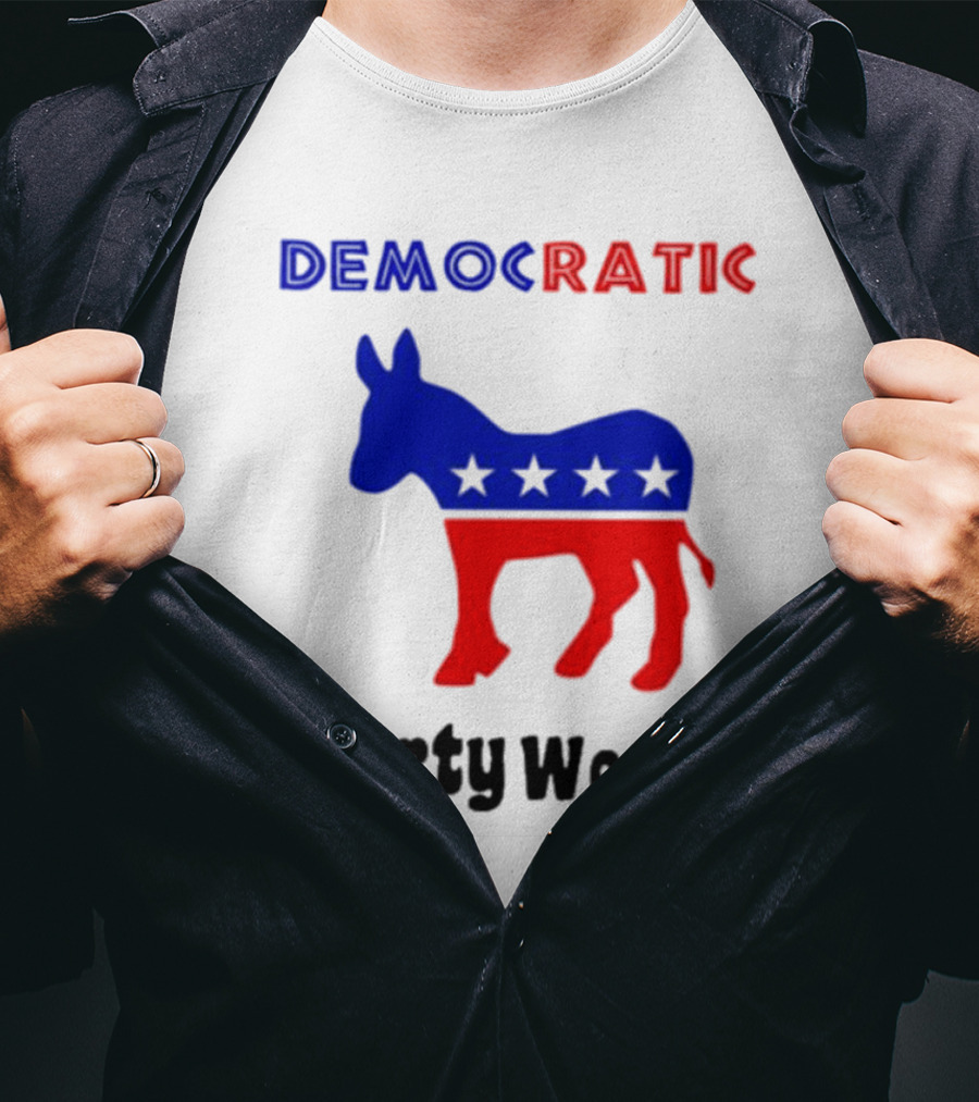 Democratic Party Worker Donkey Emblem T-Shirt