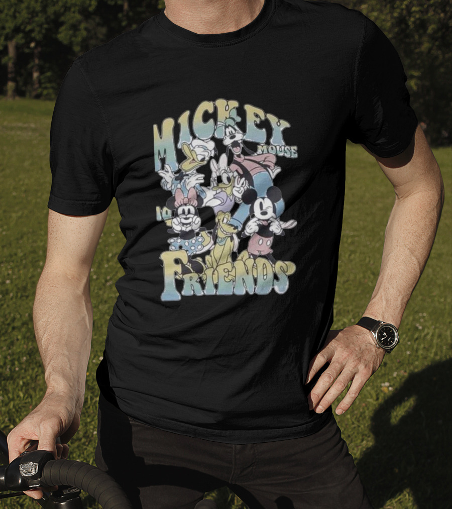 Mickey Mouse And Friends Group Portrait Youth Disney T-Shirt