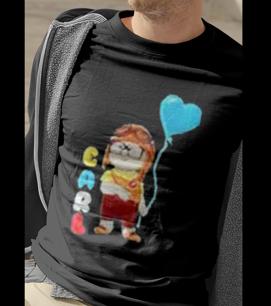 Disney Pixar Up Carl Holding Heart Balloon Couples T-Shirt