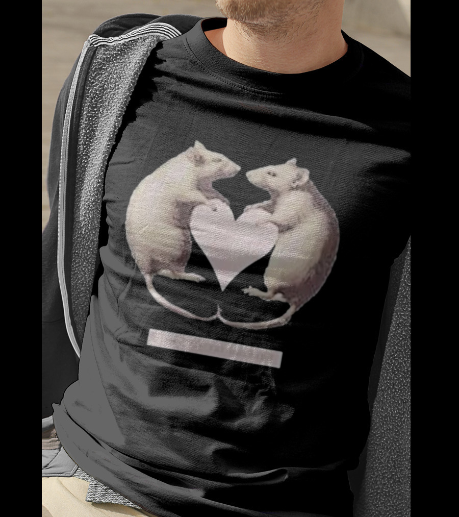 Dogecore I Love My Rat Husband Heart Rats T-Shirt